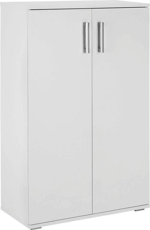 BOTNÍK JIMMY II - bílá/barvy hliníku, Moderní, kompozitní dřevo/plast (70/106/34cm) - Mömax
