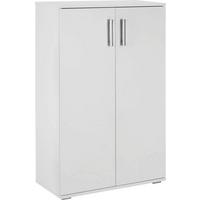 SKRINKA NA TOPÁNKY JIMMY II - biela/hliníková, Modern, kompozitné drevo/plast (70/106/34cm) - Mömax