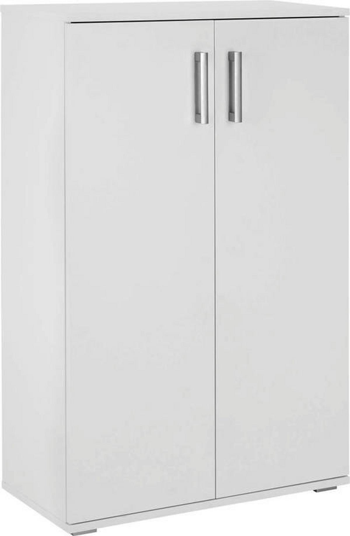 SKRINKA NA TOPÁNKY JIMMY II - biela/hliníková, Modern, kompozitné drevo/plast (70/106/34cm) - Mömax