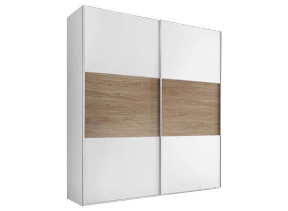 Schwebetürenschrank Includo 222cm Weiß/puccini - Eichefarben/Weiß, MODERN, Holzwerkstoff (200/222/68cm) Schwebetürenschrank Includo 222cm Weiß/puccini - Eichefarben/Weiß, MODERN, Holzwerkstoff (200/222/68cm)