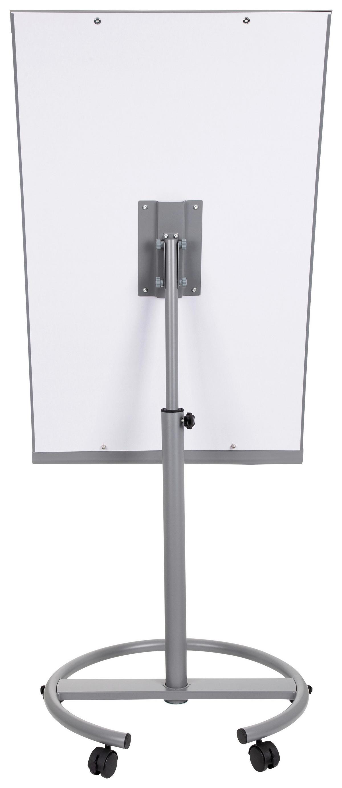 Whiteboard Multiboard - Silberfarben/Weiß, Basics, Kunststoff/Metall (65,5/133-190/60cm) - MID.YOU