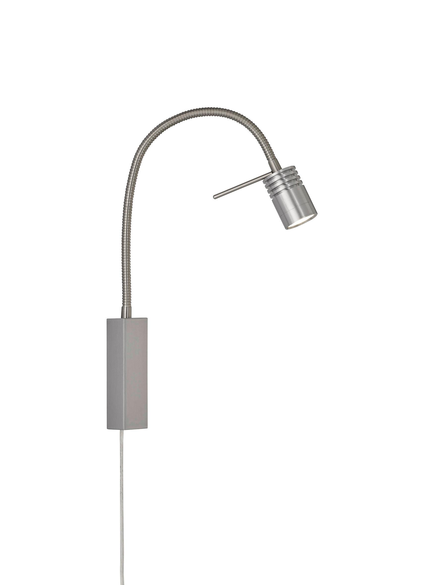 LED-Wandleuchte 30408 River - Nickelfarben, Basics, Metall (4/40cm) - Fischer & Honsel