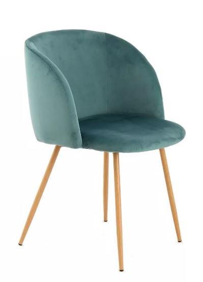 Schalenstuhl Celina Grün Gepolstert 2er-Set - Grün, Design, Kunststoff/Textil (54/84/56cm) - Kayoom