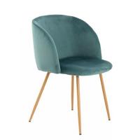 Schalenstuhl Celina Grün Gepolstert 2er-Set - Grün, Design, Kunststoff/Textil (54/84/56cm) - Kayoom