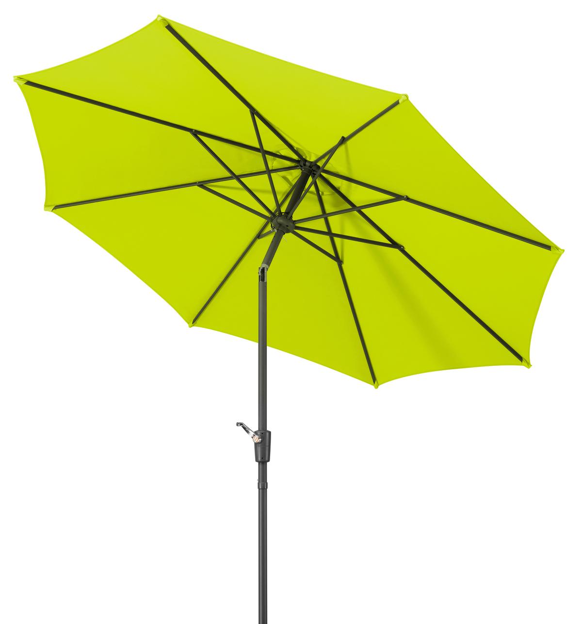 Sonnenschirm Harlem BxHxT: 270x260x270 cm Hellgrün - Anthrazit/Hellgrün, Basics, Textil/Metall (270/260/270cm) - Schneider
