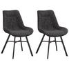 Stuhl-set Samuel - Schwarz, Design, Textil (53/87/63cm) - MID.YOU