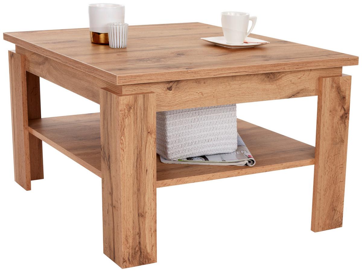 Couchtisch mit Ablagefach Nizza 1, Wotan Eiche Dekor - Eiche Wotan, MODERN, Holzwerkstoff (70cm)