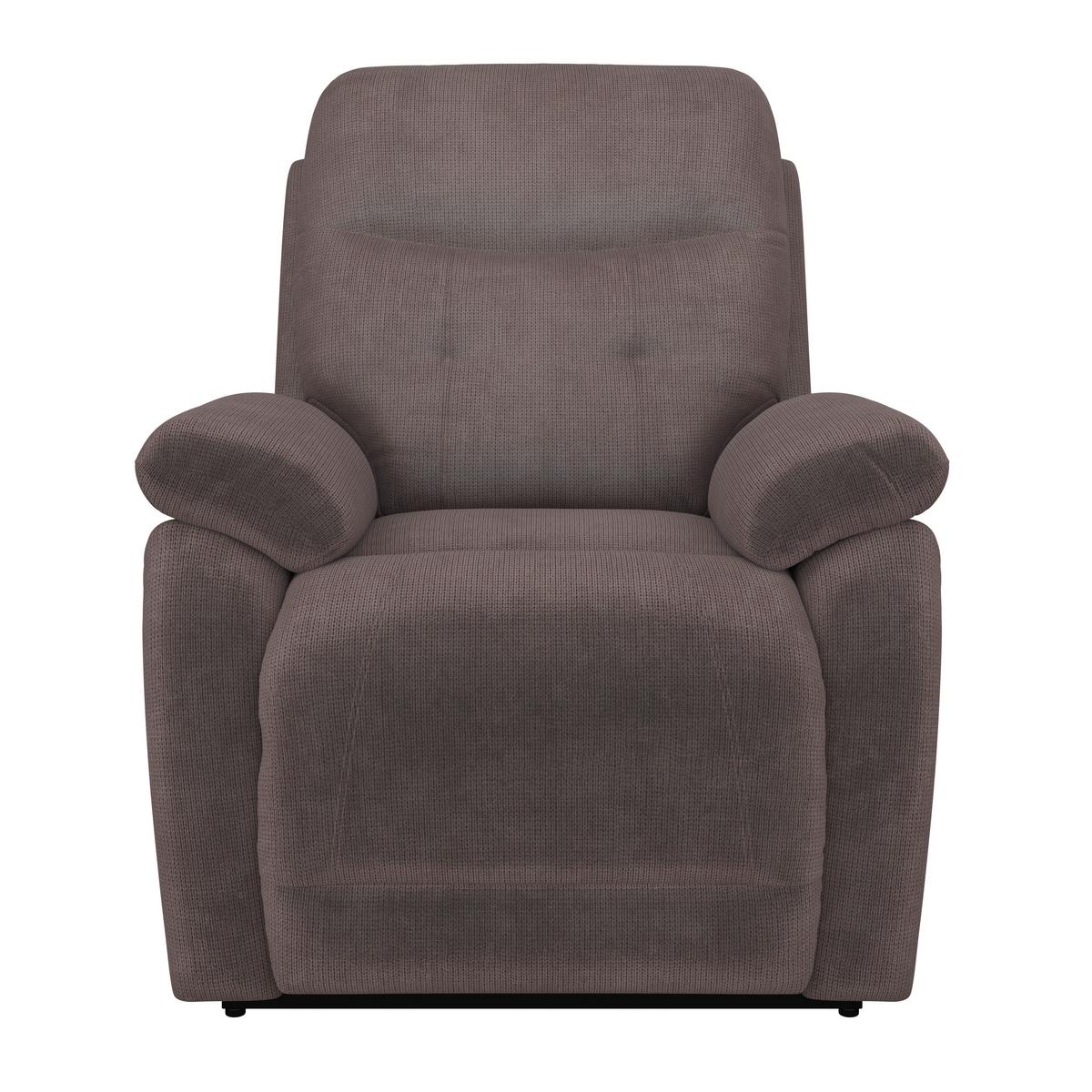 Relaxsessel Mario Webstoff braun, B: 89 cm - Schwarz/Braun, MODERN, Textil/Metall (89/107/94cm) - James Wood