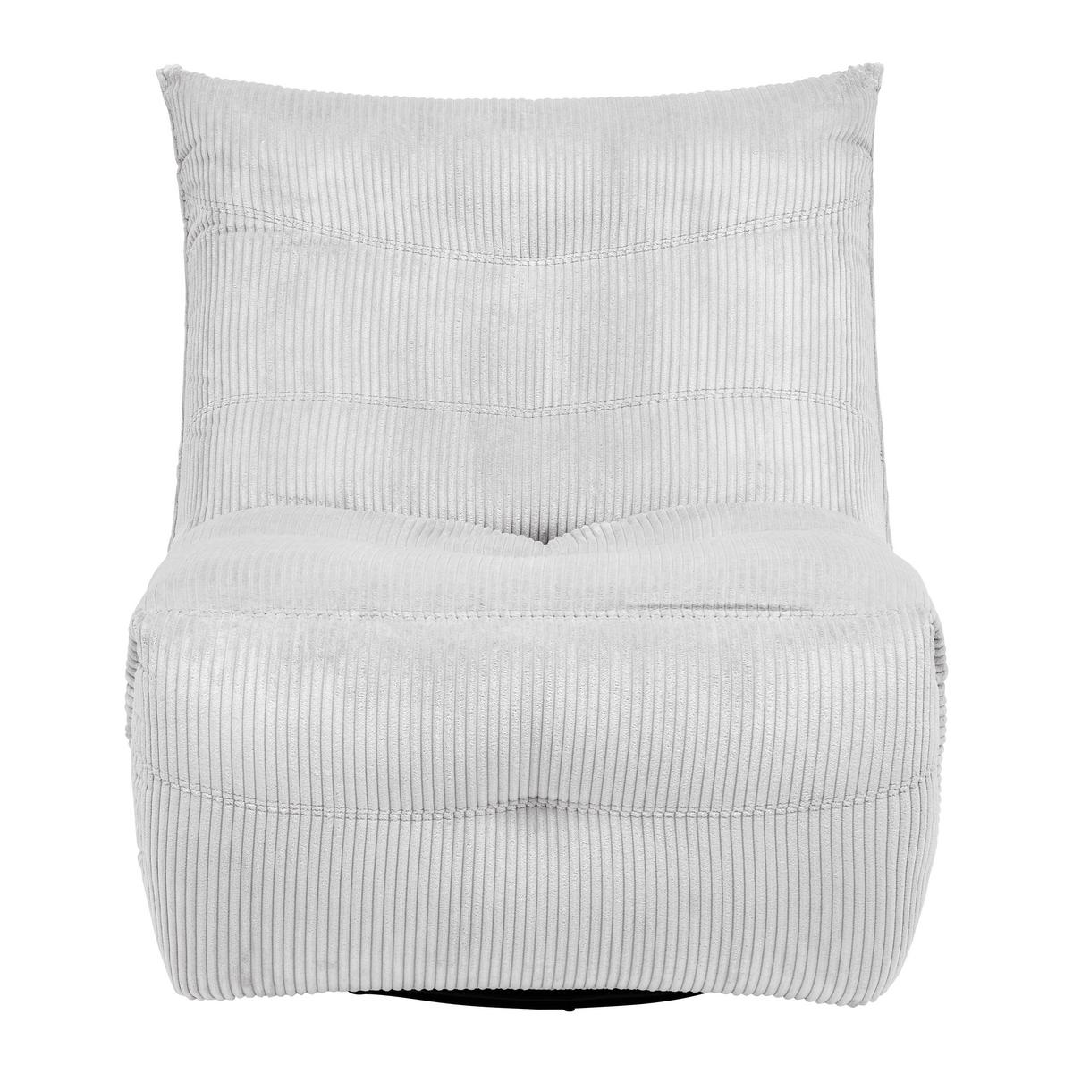 Relaxační křeslo ALURA, krémová barva - černá/krémová, Moderní, kov/dřevo (90/92/90cm) - Bessagi Home