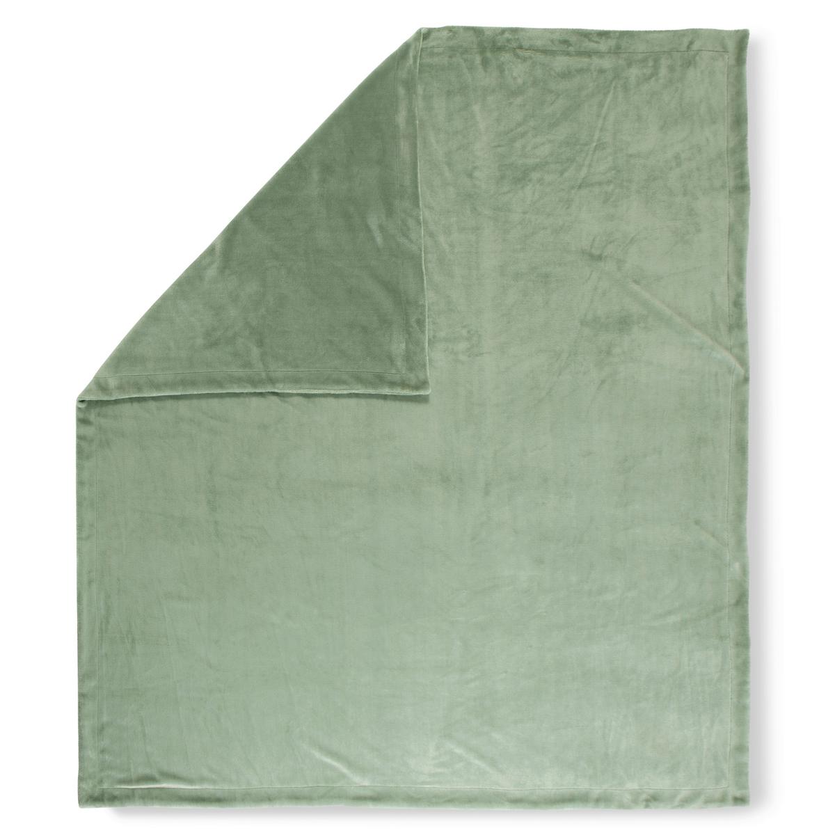 PLAID UNI SAGE GRÜN - Salbeigrün/Grün, Basics, Textil (160/180cm)