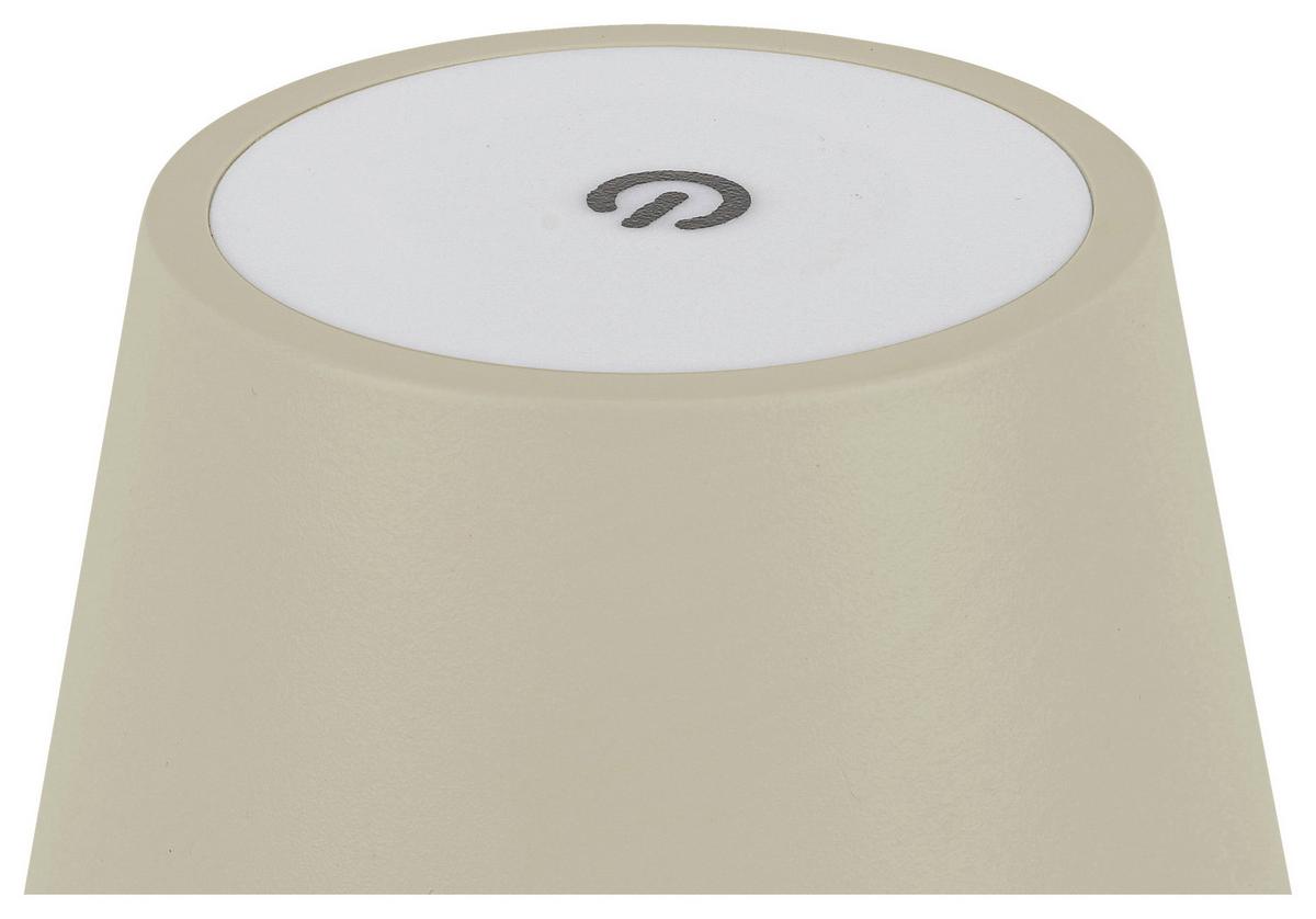 STOLNÍ LAMPA NA BATERIE NOEMI - pískové barvy, Konvenční, kov/plast (10,5/17-36cm) - Mömax