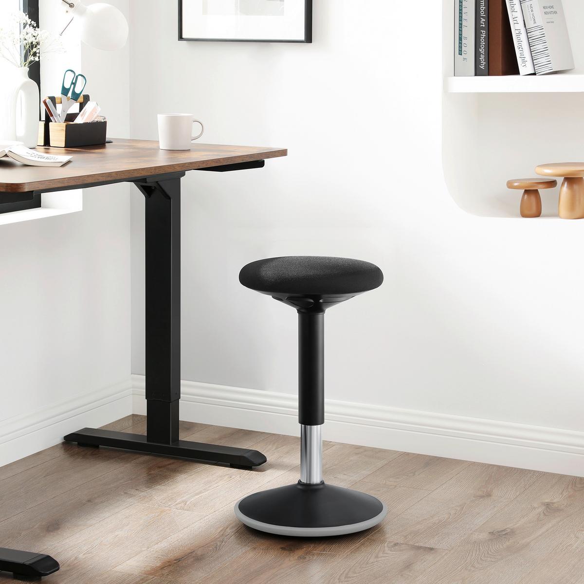 HOCKER Schwarz B: 36cm - Schwarz, Basics, Kunststoff/Textil (36/50/36cm)