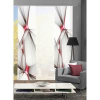 Flächenvorhang 3-tlg. Franklin B: 60 Cm, Rot/schwarz/weiß - Rot, Basics, Textil (60/245cm)