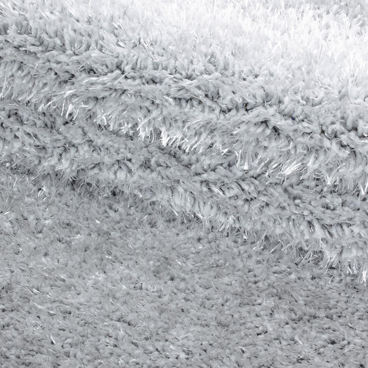 Hochflorteppich 200x290 cm in Silberfarben | Kurzflor-Teppiche