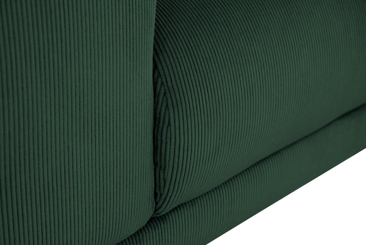 Ecksofa Erno Grün S: 262 Cm - Schwarz/Grün, Design, Textil (262/183cm) - MID.YOU