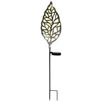Solární svítidlo Liv, V: ca 77cm, černá - barvy zlata, Romantický / Rustikální, kov/plast (14/6/77cm) - Modern Living