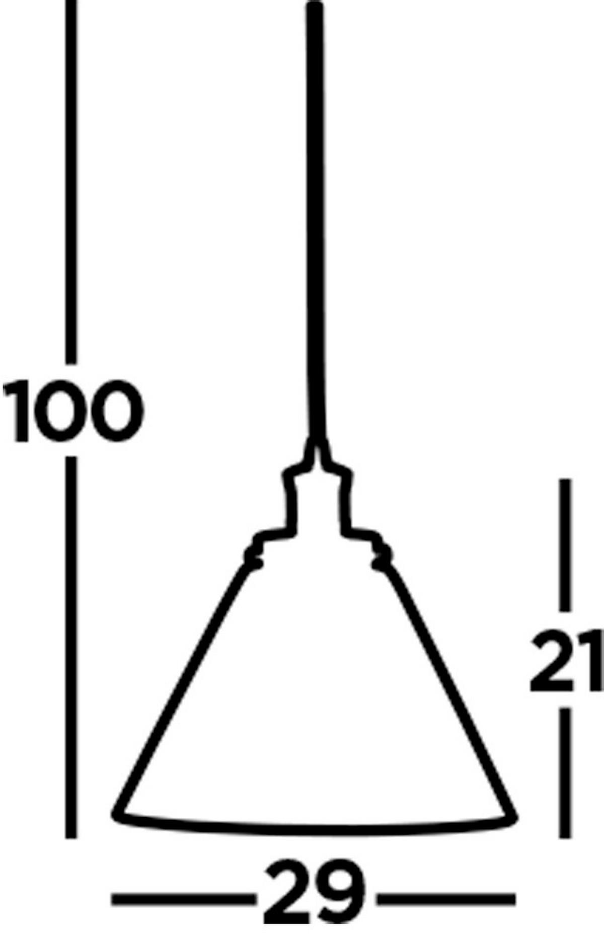 Hängeleuchte 3228cc Pyramid  Pendant - Klar, Basics, Glas/Metall (29/28/29cm)