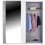 Schwebetürenschrank Stripe - Weiß/Grau, MODERN, Holz/Holzwerkstoff (180/198/64cm)