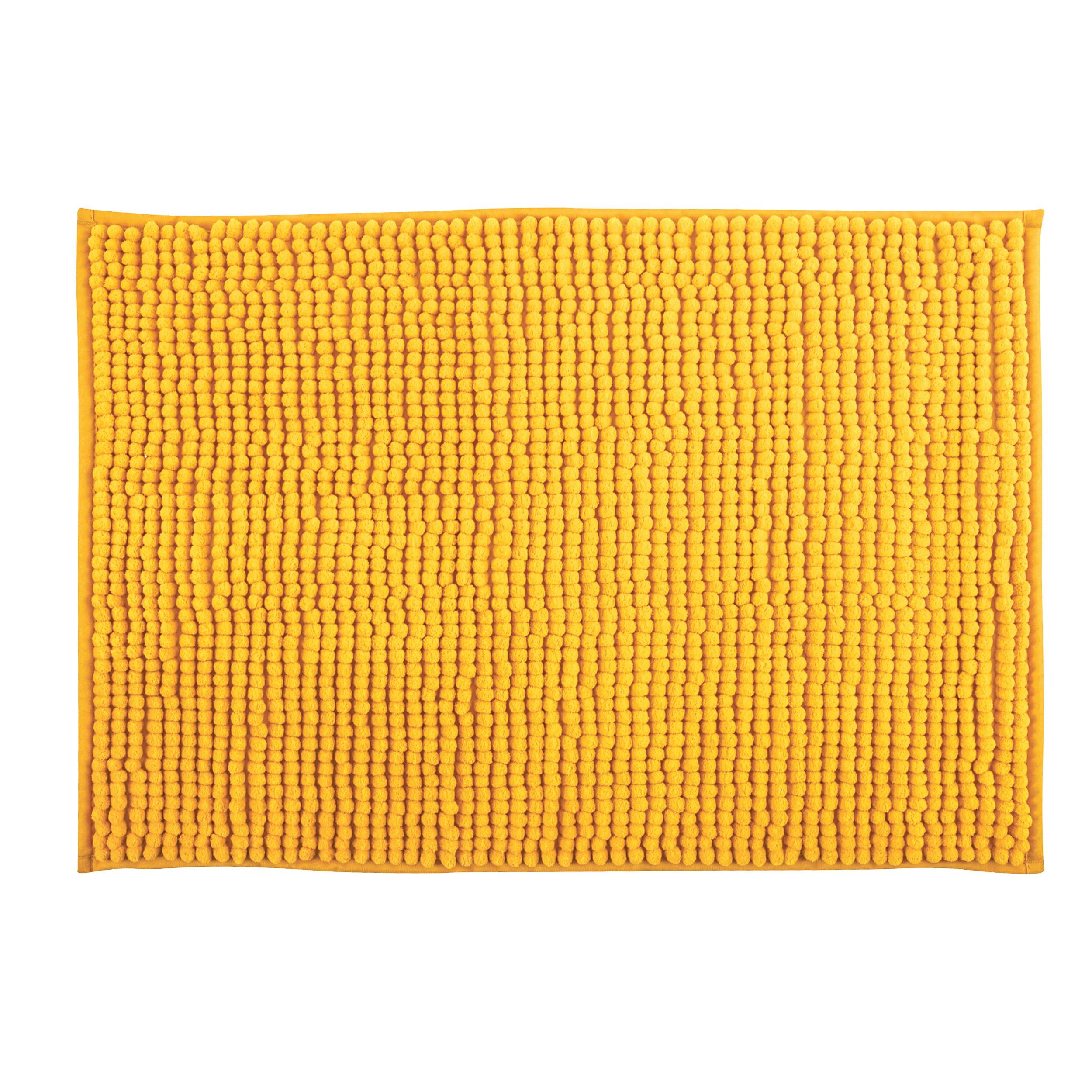 BADEMATTE CHENILLE GELB - Gelb, Basics, Textil (50/80cm) - MSV