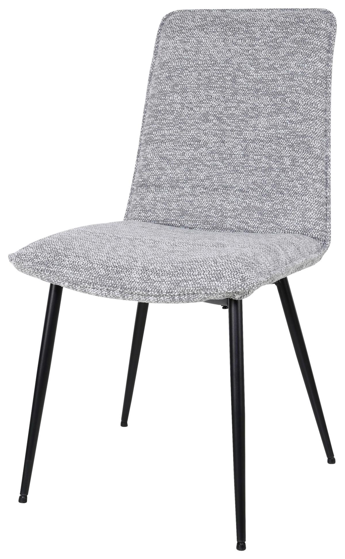 Vierfußstuhl Perla Giga-S X-3118kd - Schwarz/Grau, MODERN, Holz/Textil (47/91/61cm)