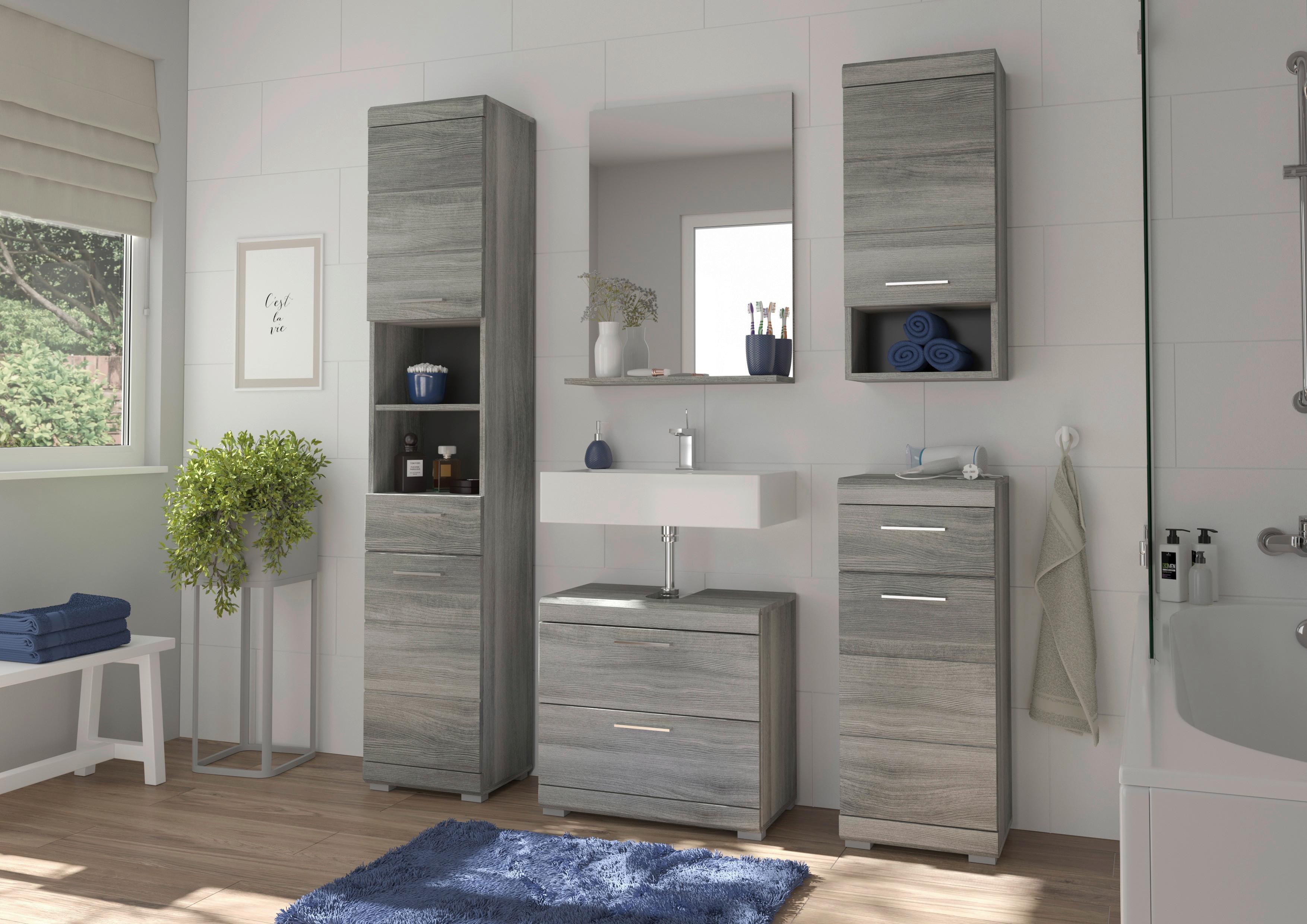 Unterschrank Soul - Silbereichenfarben, MODERN, Holzwerkstoff (37/88/31cm) - MID.YOU