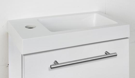 Waschtischkombi in Weiß Waschbeckenunterschrank FANTASY