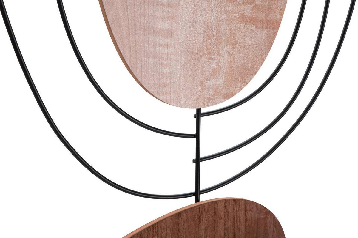 Wanddeko Astroy A Naturfarben, Schwarz B: 60 cm - Schwarz/Naturfarben, Basics, Holzwerkstoff (60/80/2cm)