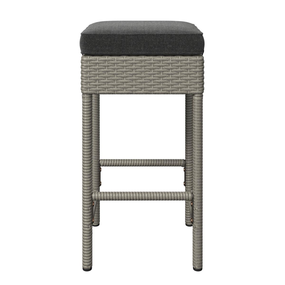 Loungegarnitur Mentone - Grau, MODERN, Kunststoff/Textil (120/90/60cm) - Beldano