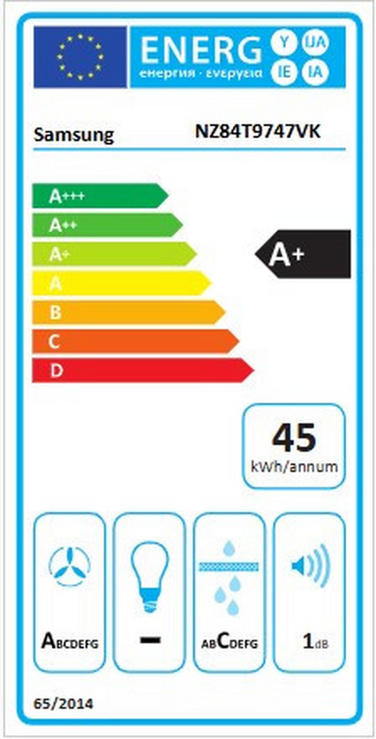 Kochfeld-Dunstabzug-Kombi Nz84t9747vk/Ur - Schwarz, MODERN, Glas/Kunststoff (83/21,1/51,5cm) - Samsung
