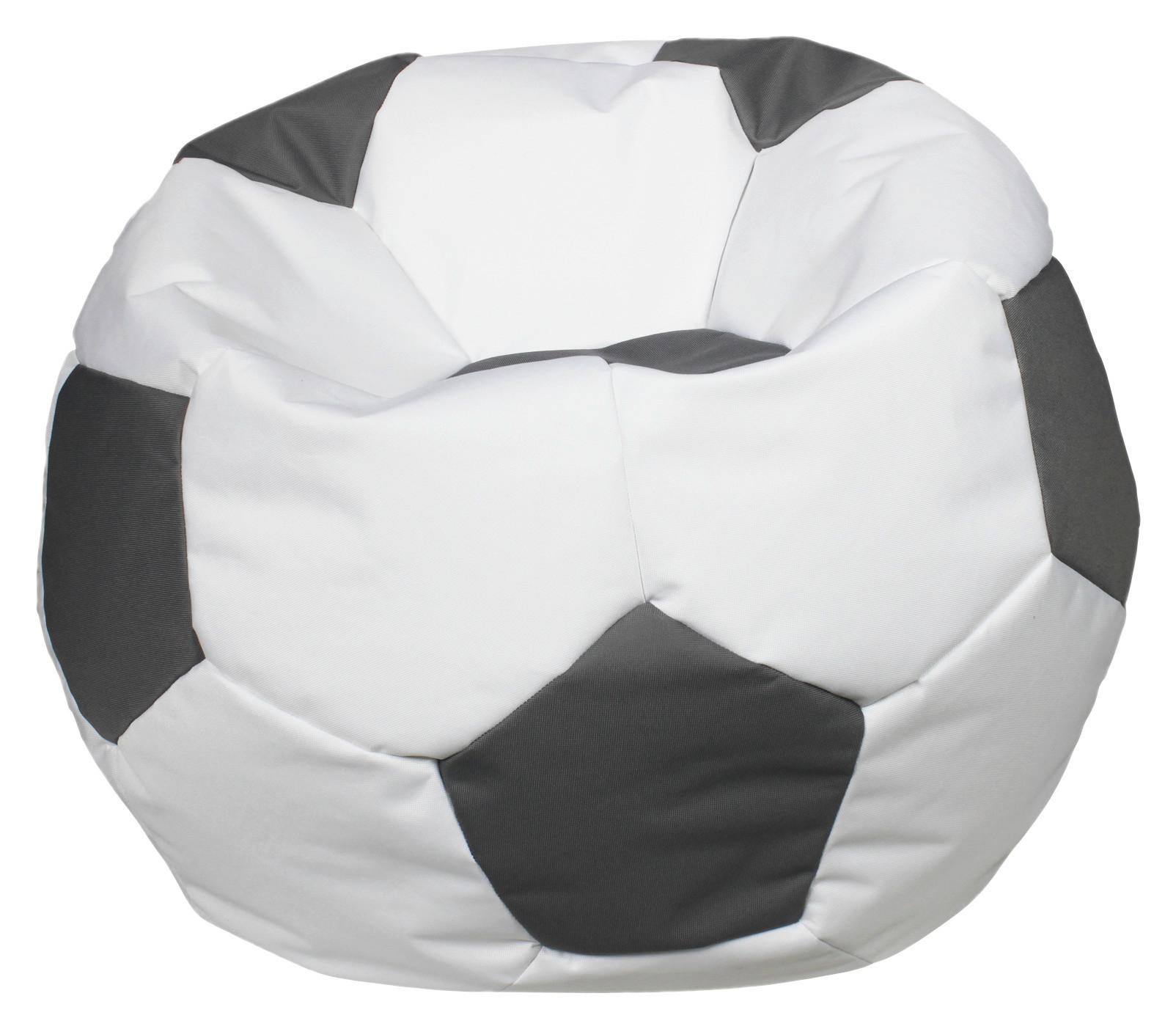SITZSACK Play 150 L Weiß/ Grau - Weiß/Grau, Basics, Textil (78/40cm) - Ondega