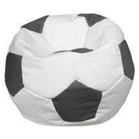 SITZSACK Play 150 L Weiß/ Grau - Weiß/Grau, Basics, Textil (78/40cm) - Ondega
