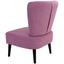 Stuhl Odense Rosa - Pink/Schwarz, MODERN, Holz/Textil (64/82/66cm) - Ombra Stuhl Odense Rosa - Pink/Schwarz, MODERN, Holz/Textil (64/82/66cm) - Ombra