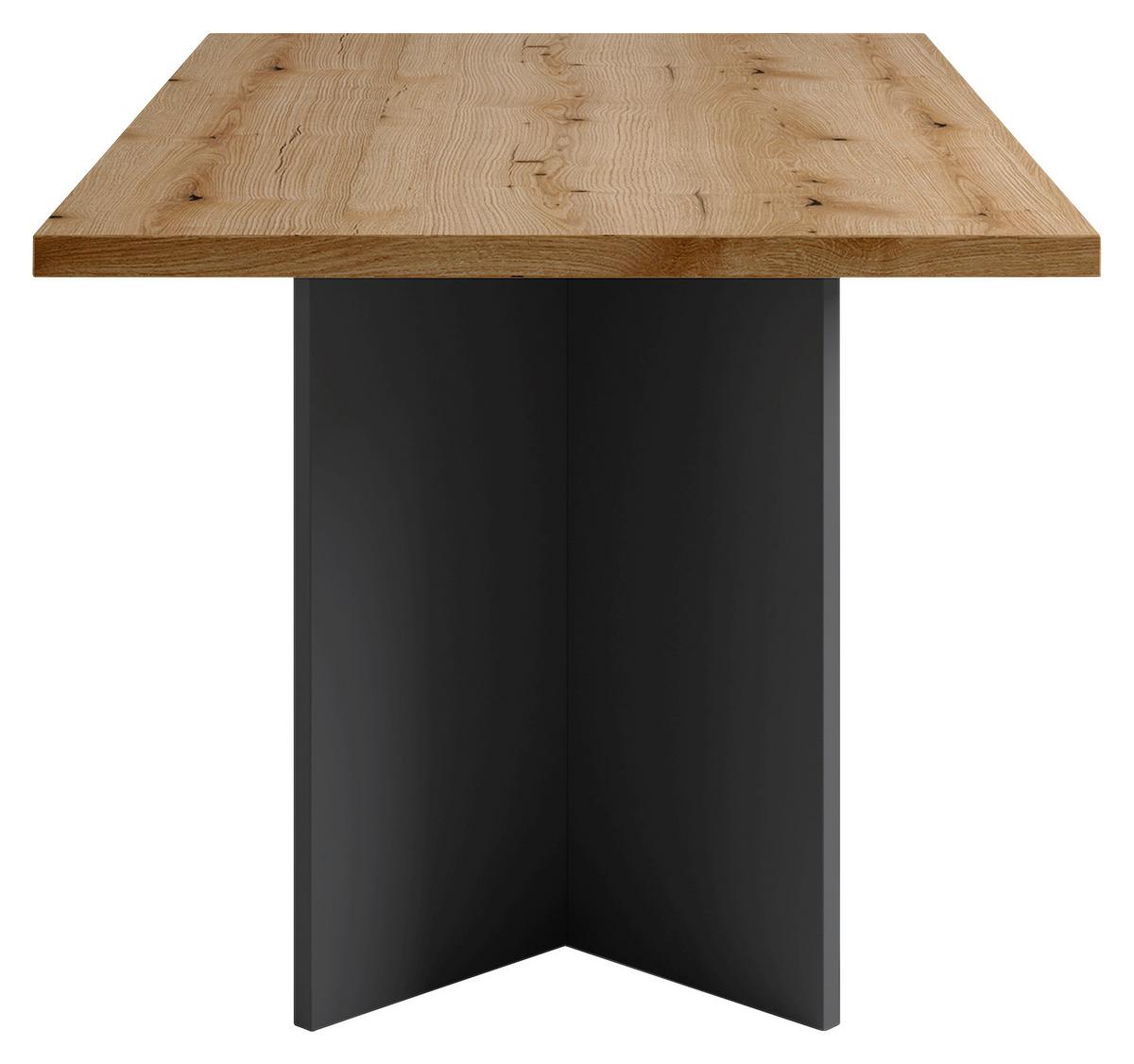 Esstisch Marten - Eichefarben/Anthrazit, MODERN, Holzwerkstoff (160/90/75,5cm) - MID.YOU