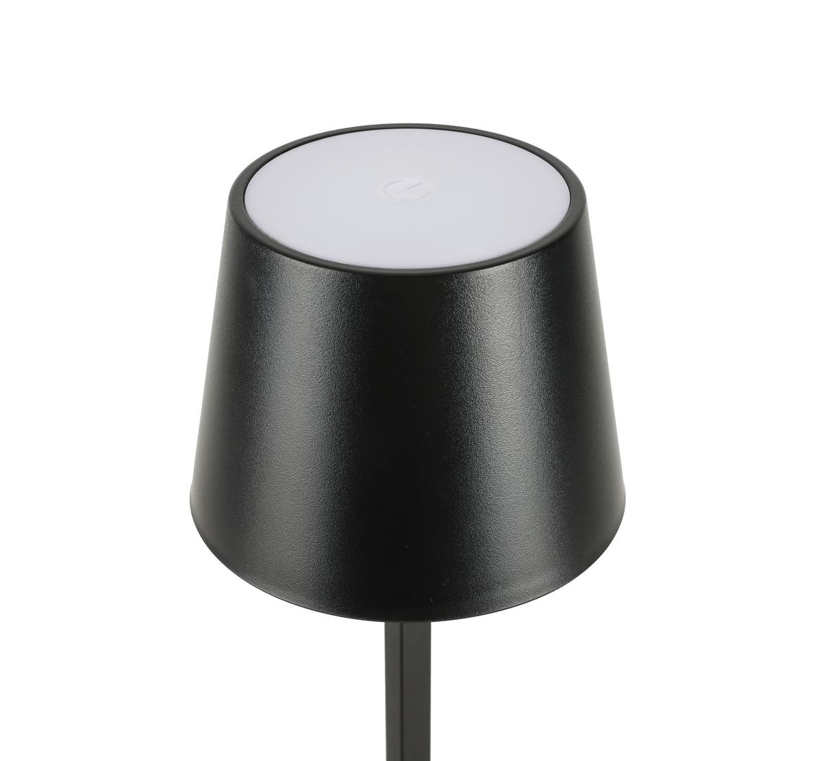 LED-Tischleuchte Celine - Schwarz, MODERN, Kunststoff/Metall (10,5/26cm) - Luca Bessoni