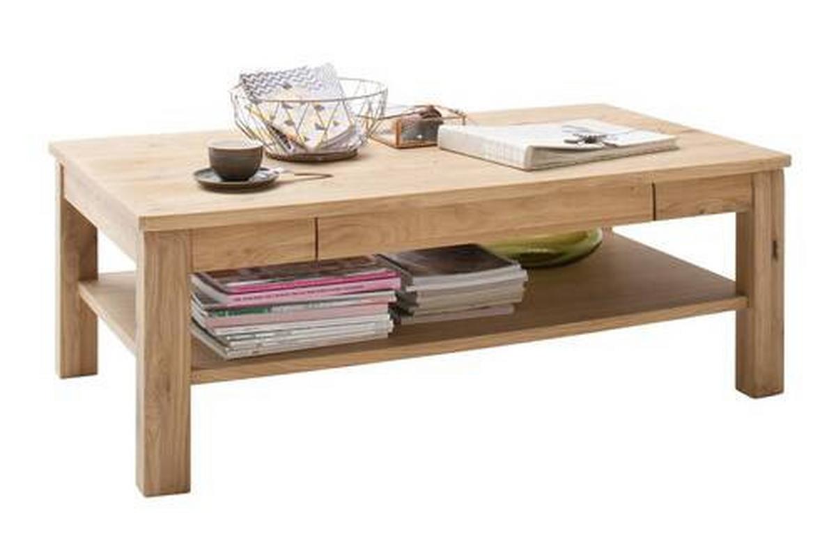 Couchtisch Holz teilmassiv Santori Eichefarben - Eichefarben, Design, Holz/Holzwerkstoff (117/42/65cm) - Livetastic