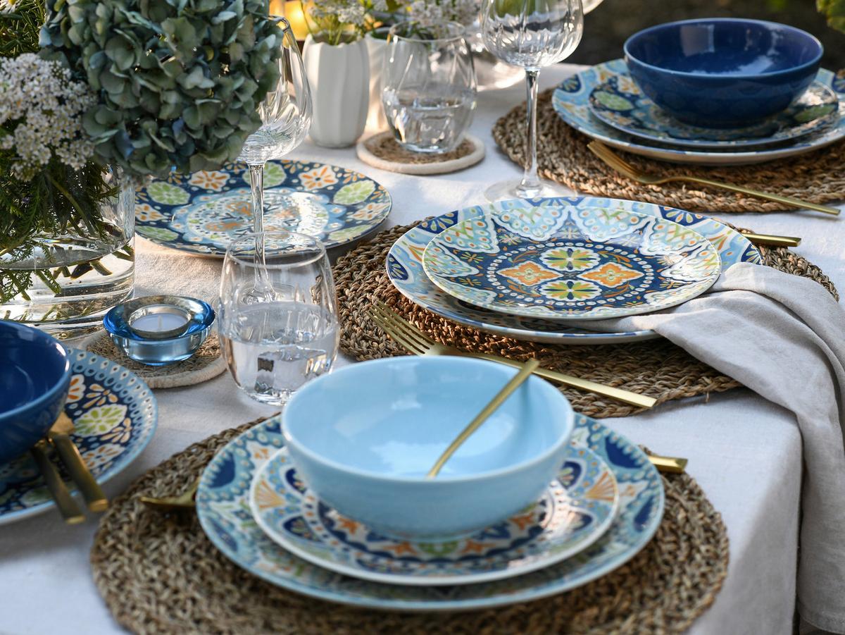 Tafelservice Pato bunt Steinzeug, 12 -Teilig. - Multicolor, Basics, Keramik - Creatable
