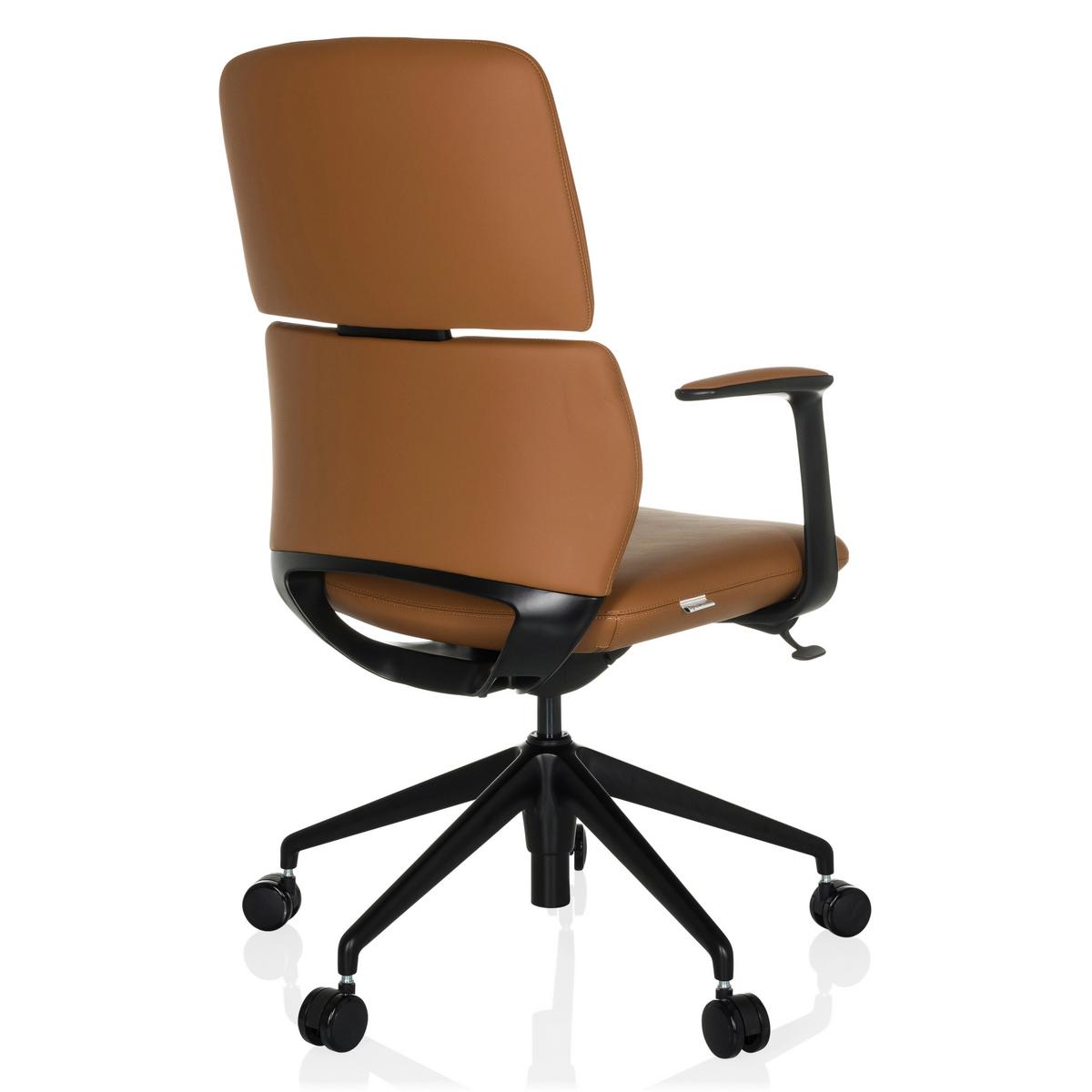 Drehstuhl Camel B: 62 cm - Schwarz, MODERN, Leder/Kunststoff (62/98-108/60cm) - MID.YOU