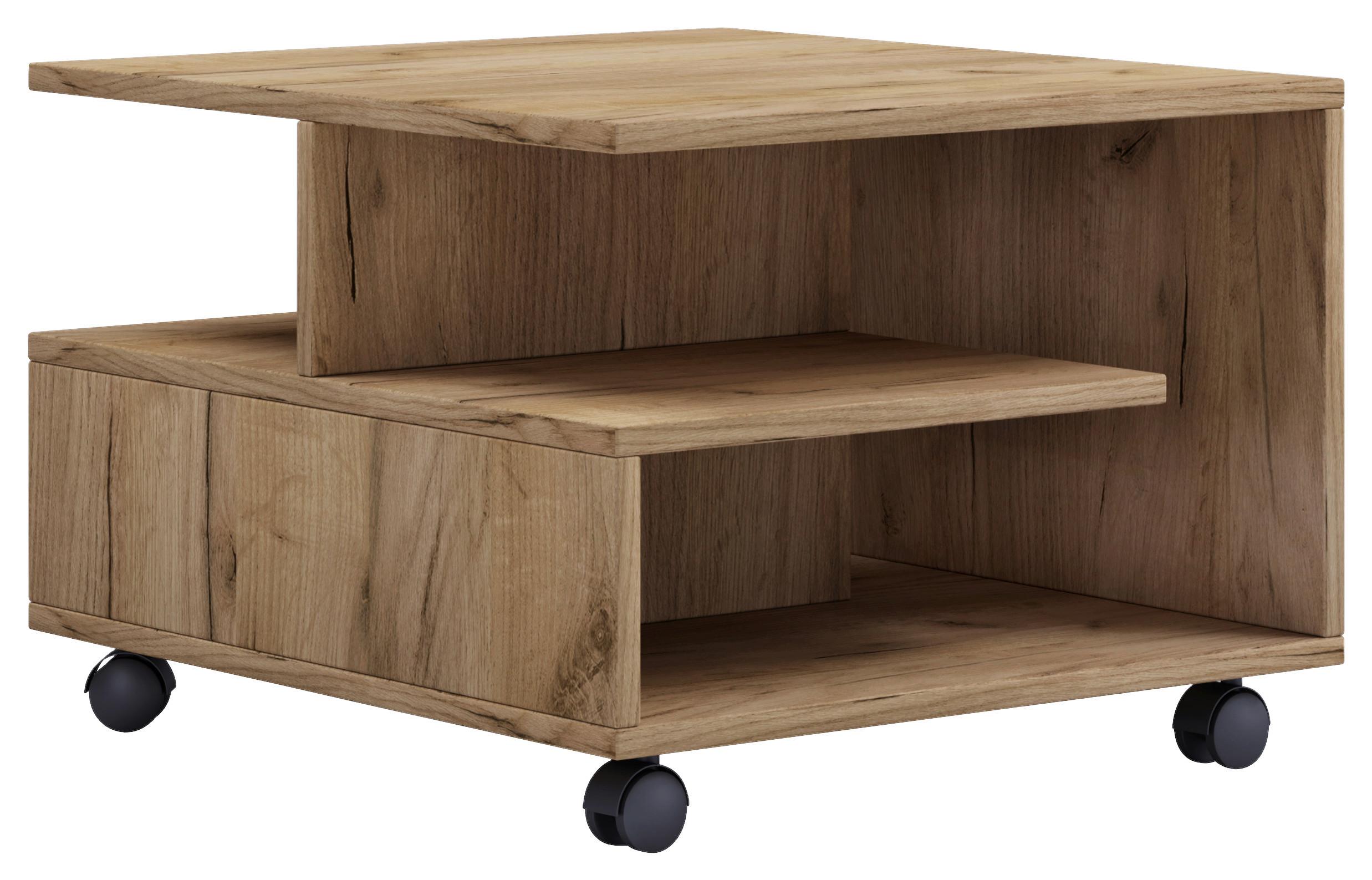 COUCHTISCH Stango Honigeiche Dekor - Honigeiche, Design, Holzwerkstoff/Kunststoff (50/50/40cm) - MID.YOU