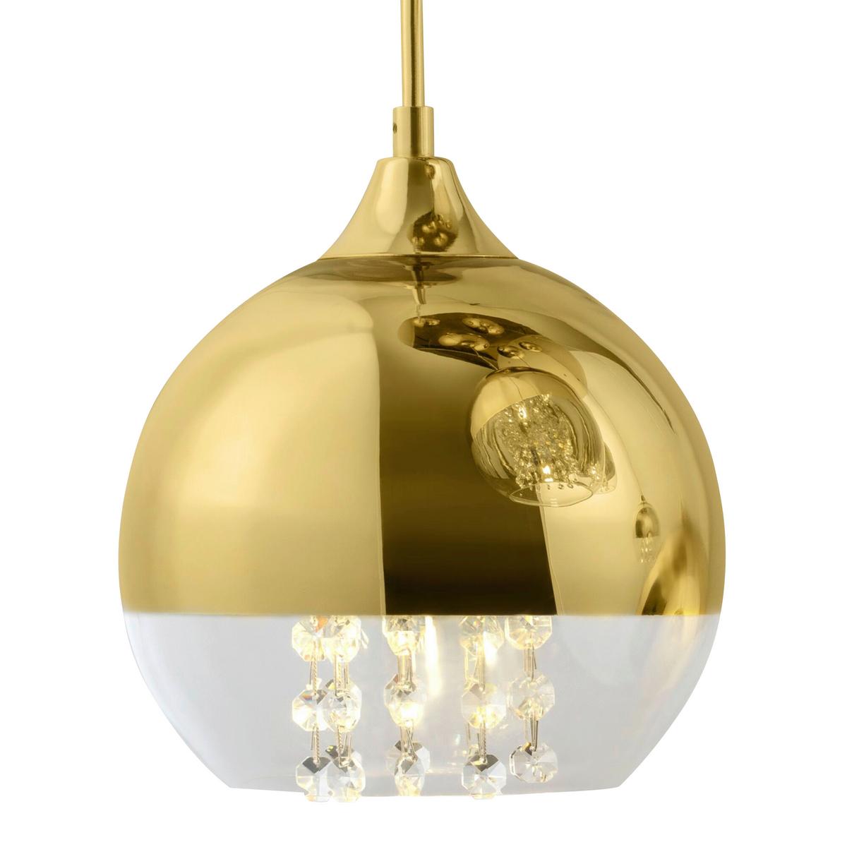 Pendelleuchte Fermi - Goldfarben, Basics, Glas/Metall (62/95/91cm) - MAYTONI
