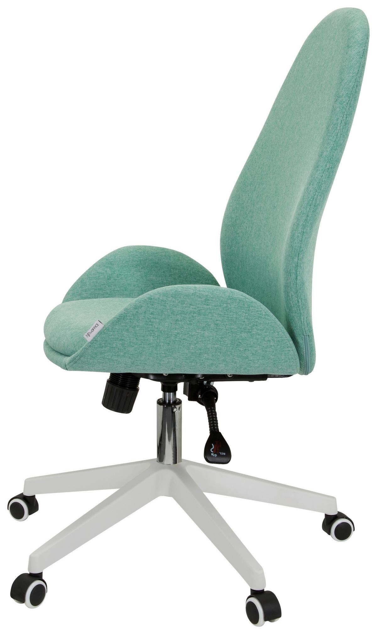 Drehstuhl Avea i mit Wippfunktion Mintgrün - Weiß/Mintgrün, Basics, Kunststoff/Textil (56/104/58cm) - MID.YOU