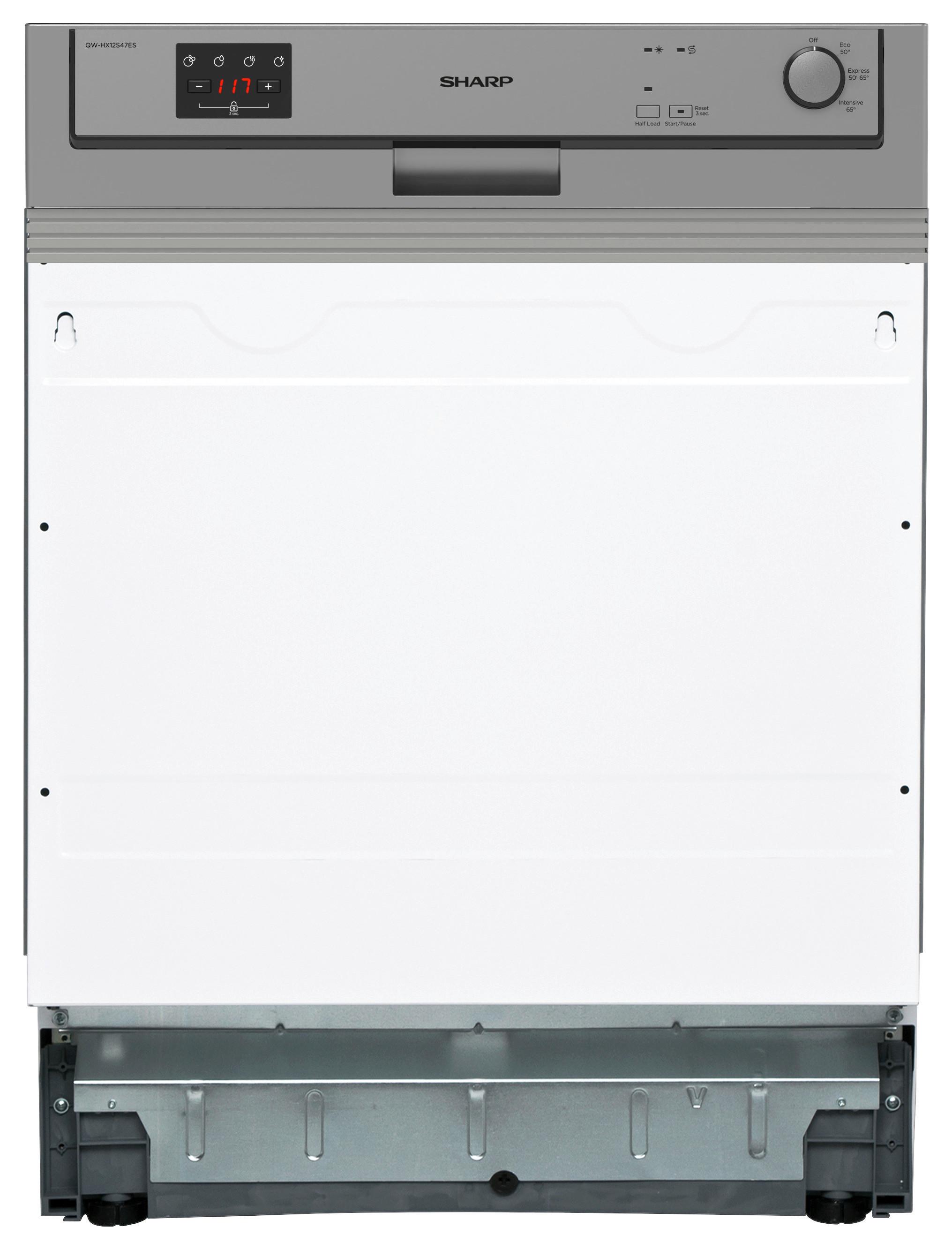 Einbau-geschirrspüler Qw-Hx12s47es-De Teilintegriert - Trend (59,8/82/57cm) - Sharp