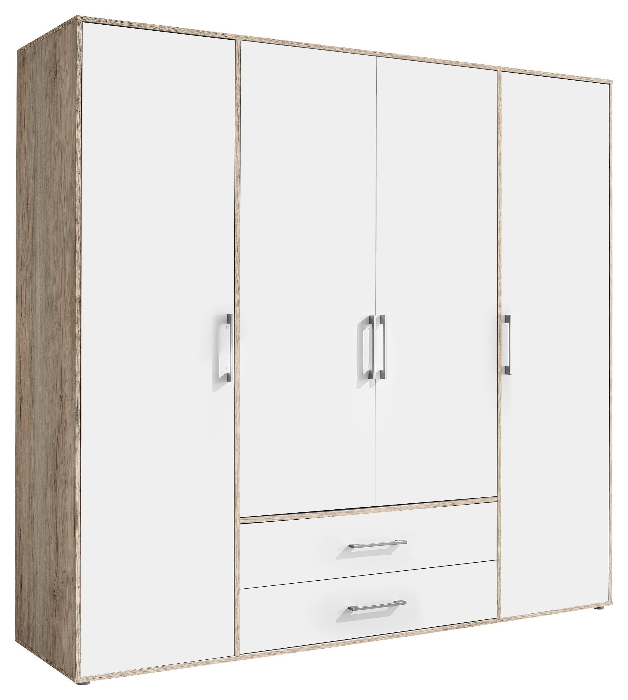 Drehtürenschrank 206cm Lembo San Remo/weiß