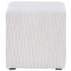 Hocker Bali Beige Sitz Gepolstert H: 42 cm - Beige, MODERN, Textil (45/42/45cm)