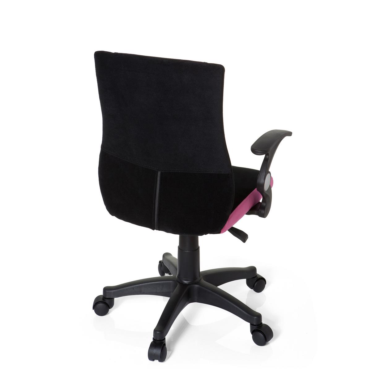 Jugenddrehstuhl Kiddy Pro Al Pink/Schwarz - Pink/Schwarz, Basics, Kunststoff (50/87-97/40cm) - MID.YOU