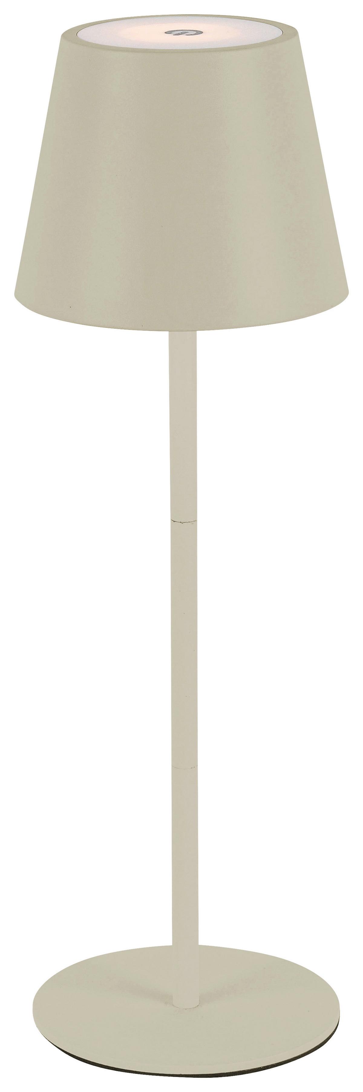 STOLNÍ LAMPA NA BATERIE NOEMI - pískové barvy, Konvenční, kov/plast (10,5/17-36cm) - Mömax