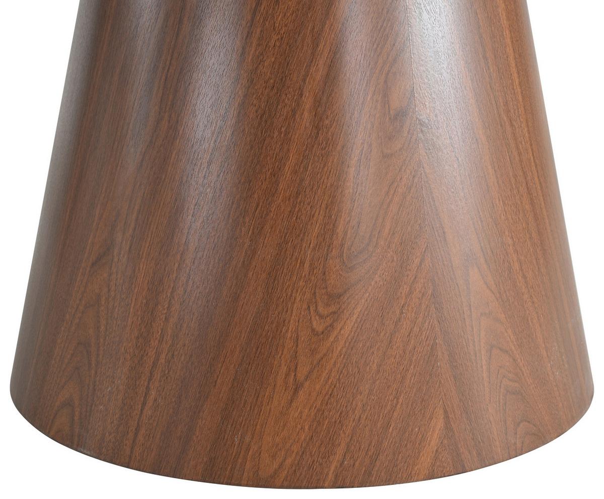 Esstisch Maris Beige/Walnussfarben L: 120 cm - Beige/Walnussfarben, MODERN, Glas/Holzwerkstoff (120/120/75cm) - MID.YOU