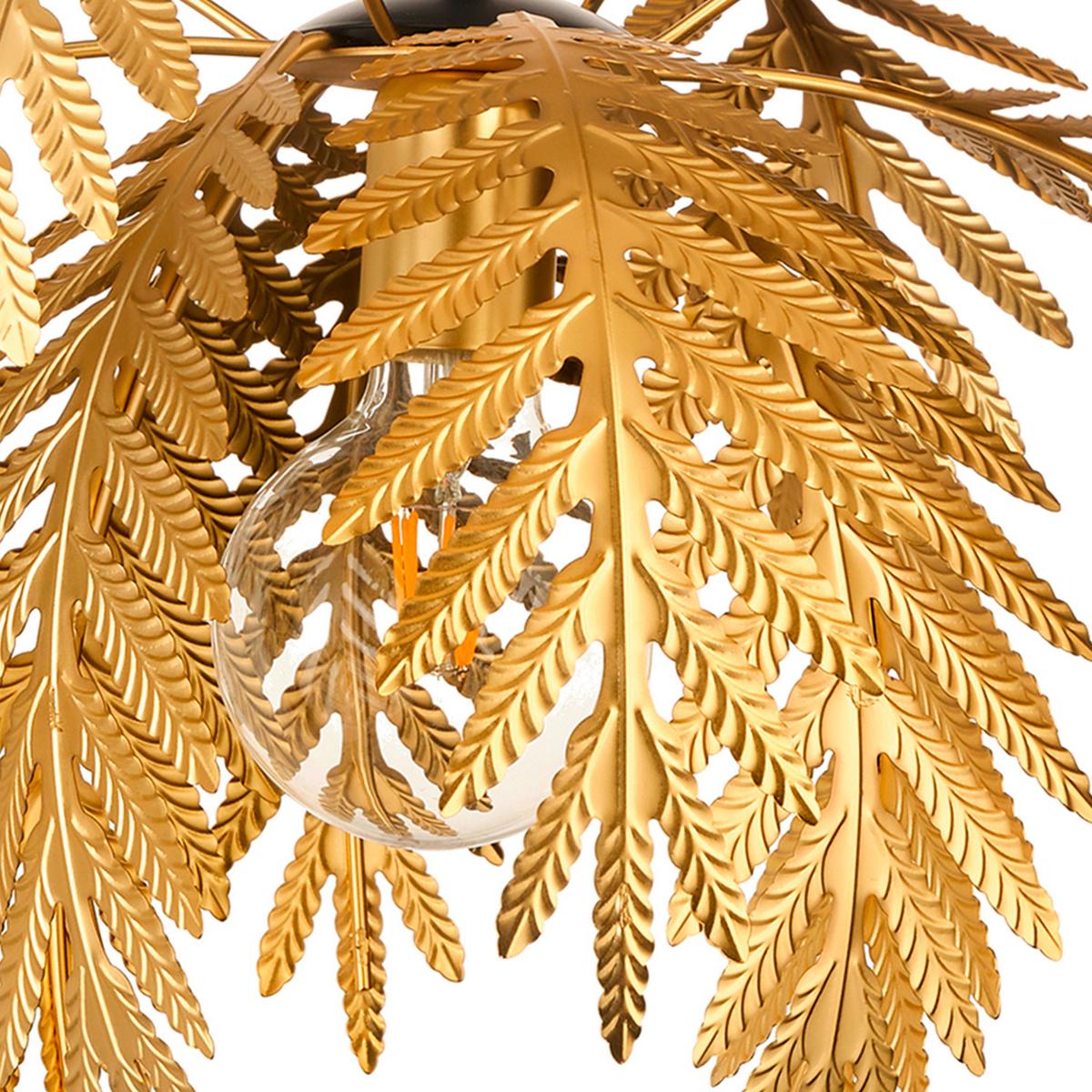 Pendelleuchte Dubai Goldfarben L: 50 Cm 22w - Goldfarben, Basics, Metall (50/50/110cm)
