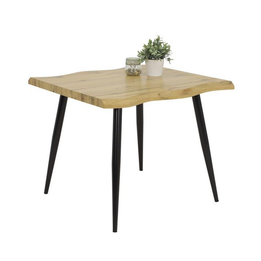 E-shop Jedálenský Stôl 90x90cm Dekor Dub Divý/kov