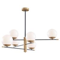 Pendelleuchte Nostalgia - Goldfarben/Schwarz, Trend, Glas/Metall (100/47,5/100cm) - MAYTONI