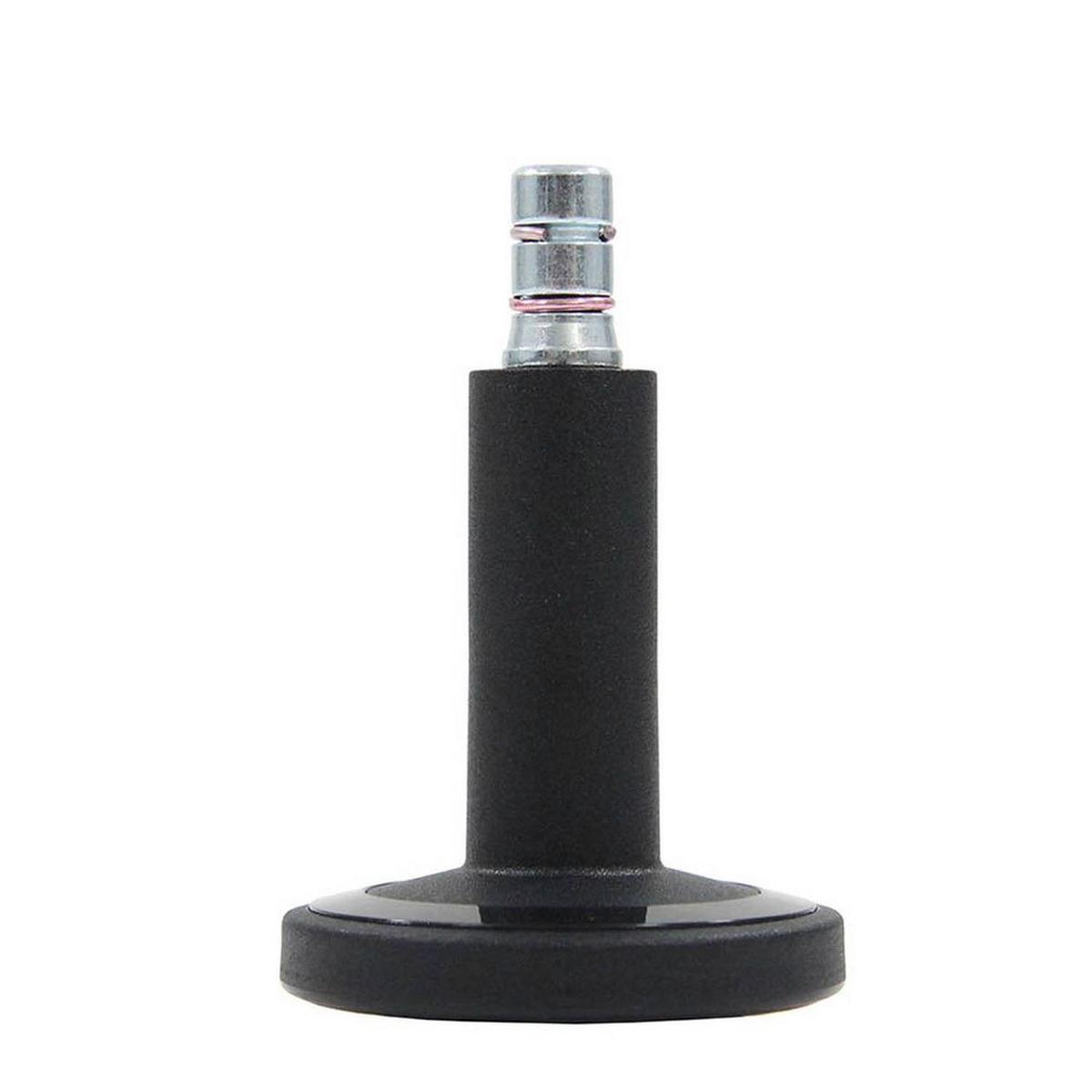 Bürostuhlgleiter Stato-M Schwarz Ø 6 cm 5er-Set - Schwarz, Basics, Kunststoff/Metall (6/6,9/6cm) - MID.YOU